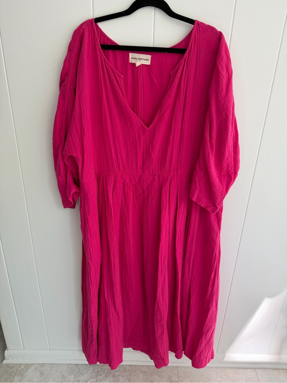 Mara Hoffman Hot Pink Cotton Dress